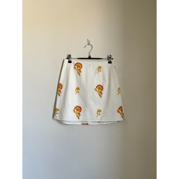 Sabo Skirt Dresses & Skirts - Sabo Skirt Women's Printed Rolando Mini Skirt in Ivory Size SMALL NEW!
